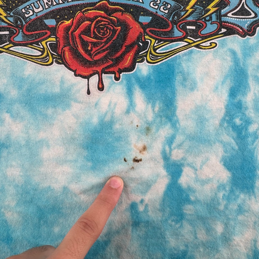 Liquid Blue T-Shirt Mens 2XL Dead & Company Summer Tour 22 Blue Tie Dye Graphic - Picture 4 of 9